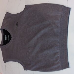 Mizuno Golf Sweater Vest Mens L Gray Lined Performance Wear Windlite